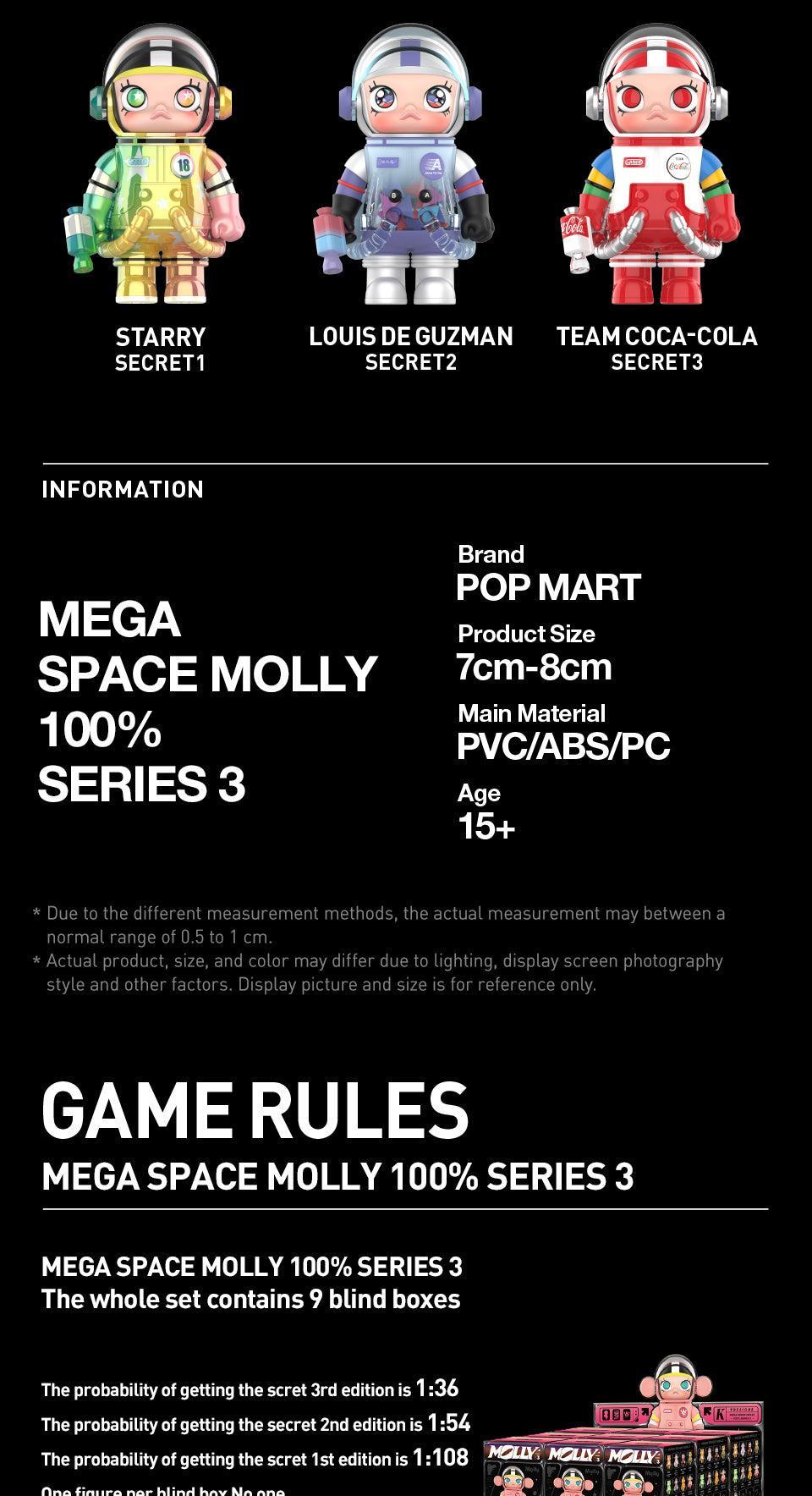 POP MART MEGA SPACE MOLLY 100% Series 3 Blind Box (Full Set Link)