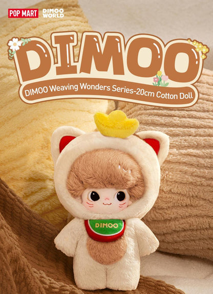 Pop MART DIMOO Dệt Wonders Series Búp bê Cotton-20cm