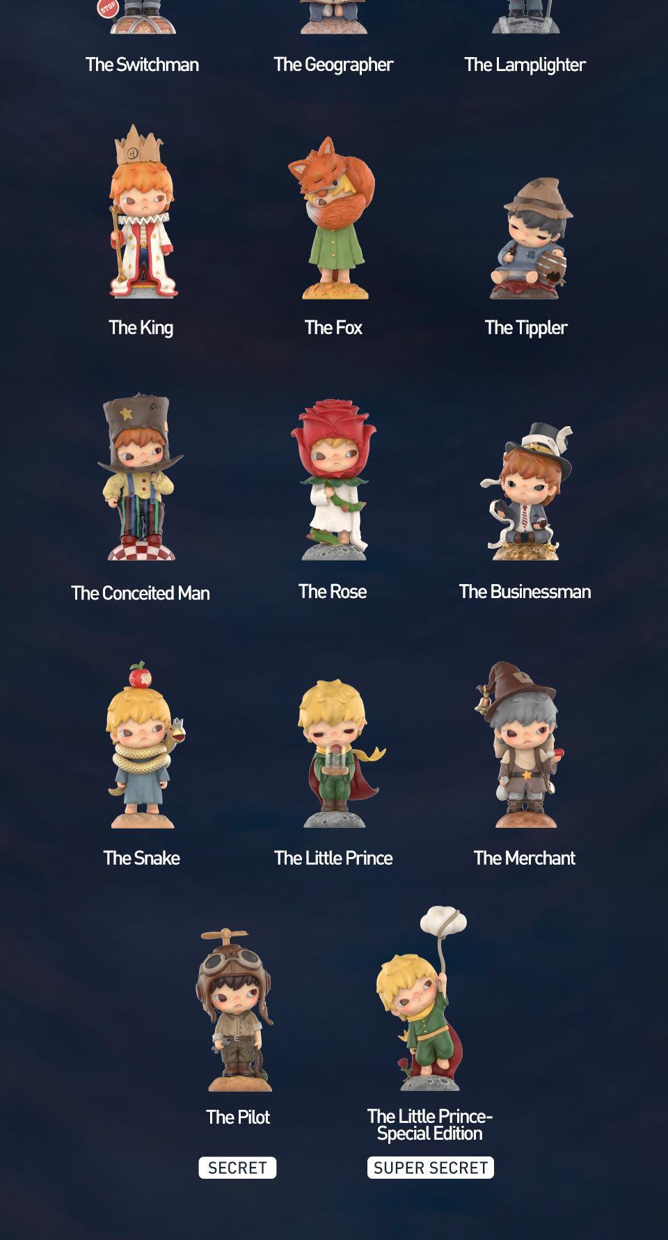 POP MART Hirono×Le Petit Prince Series Figures Blind Box Action Toys Figure Birthday Gift Kid Toy