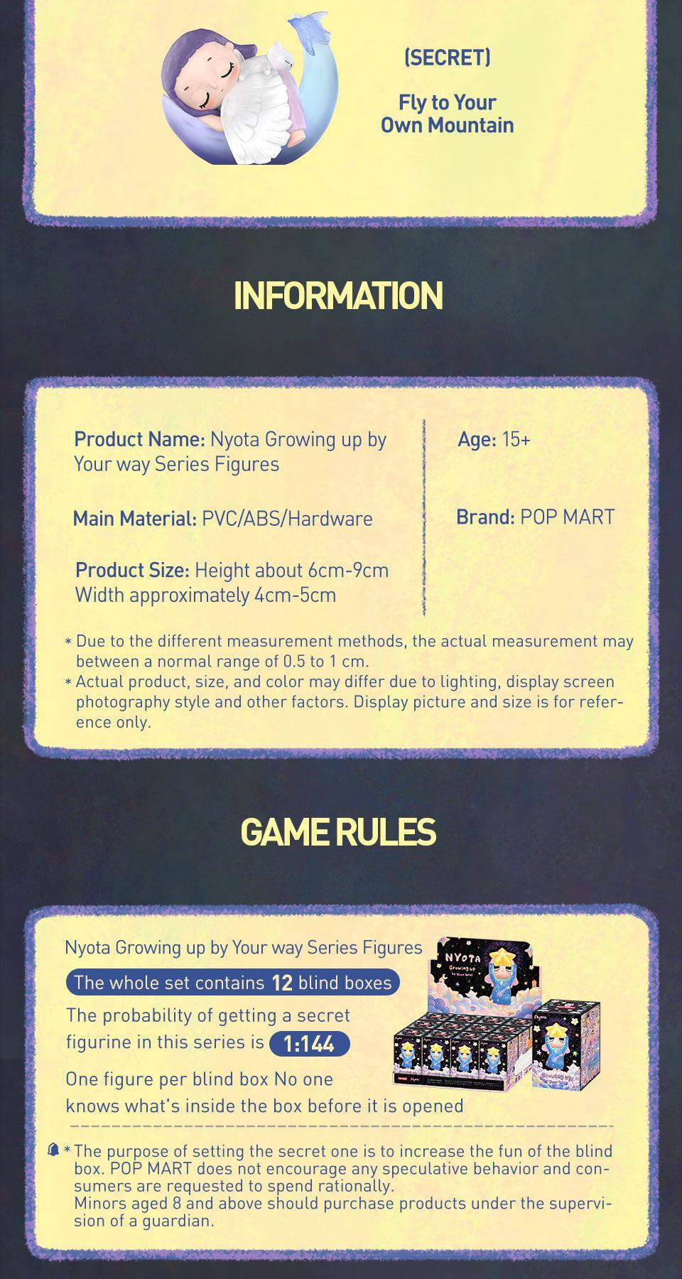 POP MART Nyota Growing up by Your way Series Figures