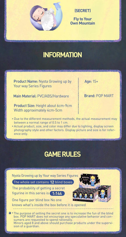POP MART Nyota Growing up by Your way Series Figures