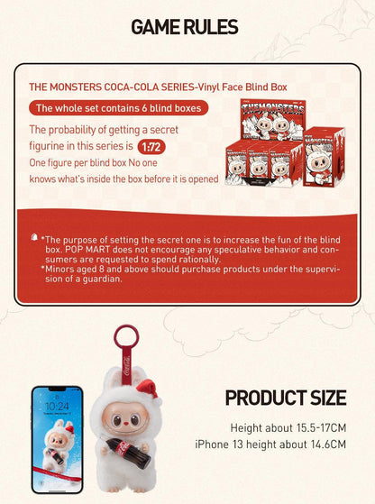 POP MART THE MONSTERS COCA-COLA SERIES-Vinyl Face Blind Box