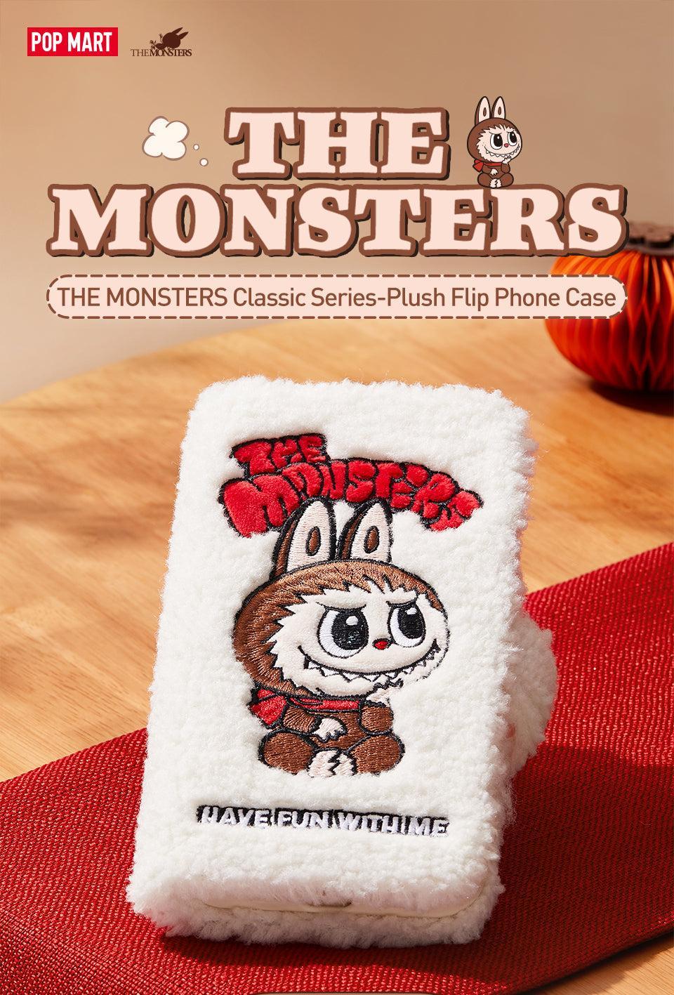 POP MART THE MONSTERS Classic Series-Plush Flip Phone Case for iPhone