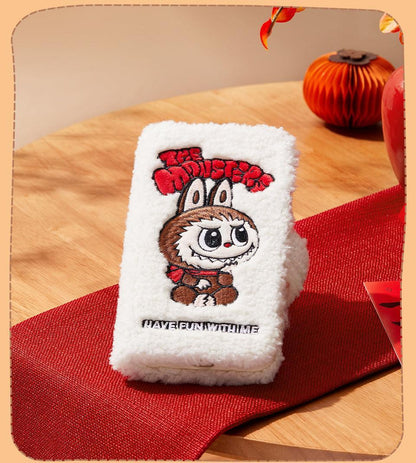 POP MART THE MONSTERS Classic Series-Plush Flip Phone Case for iPhone