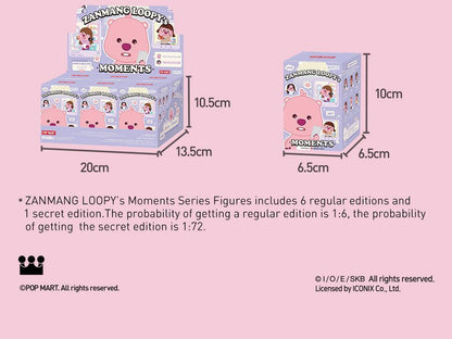 POP MART ZANMANG LOOPY’s Moments Series Figures Blind Box Action Toys Figure Birthday Gift Kid Toy（whole set））