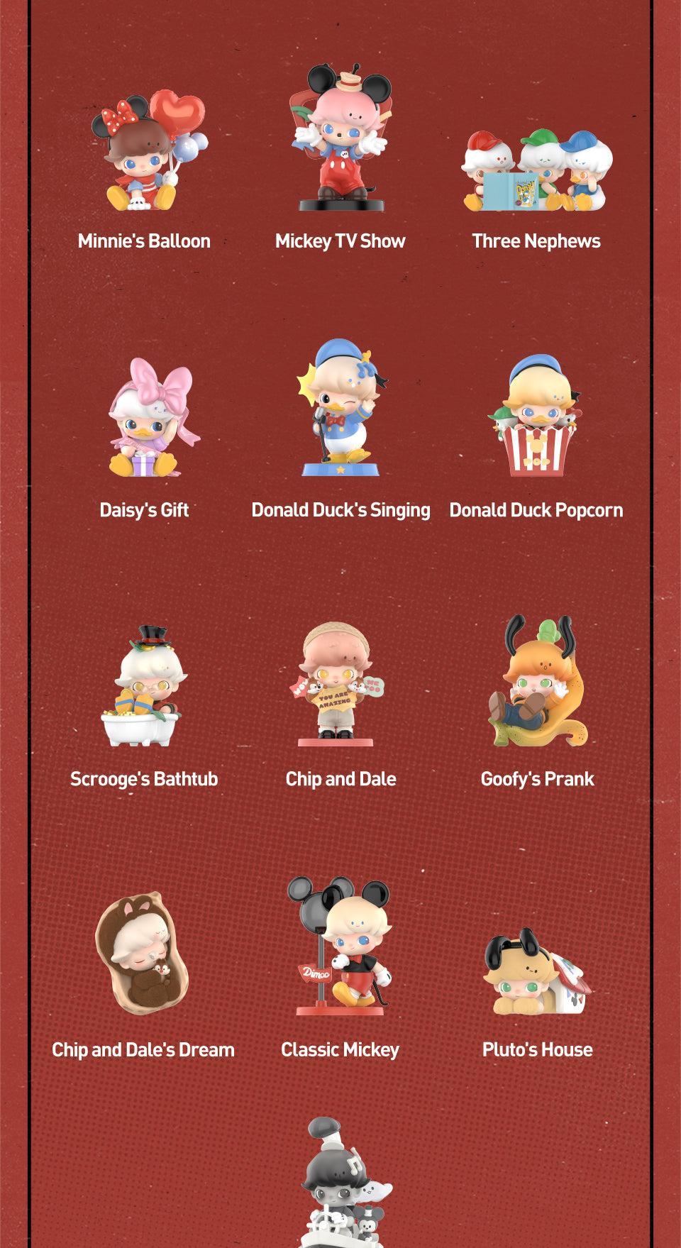 POP MART DIMOO WORLD × DISNEY Series Figures Blind Box Action Toys Figure Birthday Gift Kid Toy