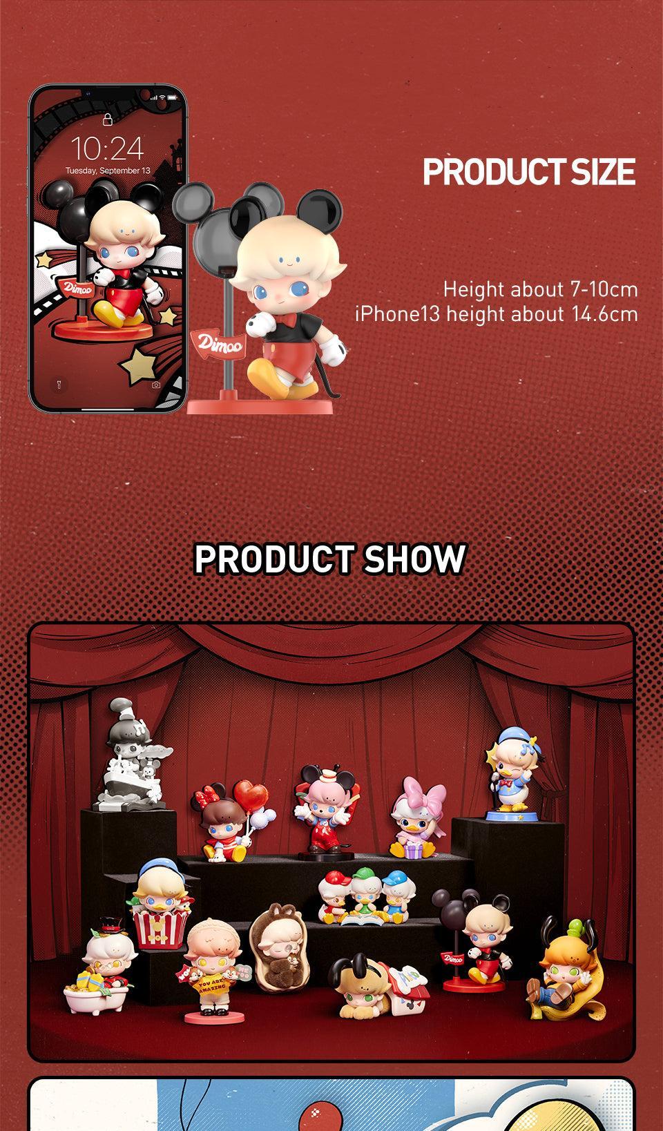 POP MART DIMOO WORLD × DISNEY Series Figures Blind Box Action Toys Figure Birthday Gift Kid Toy