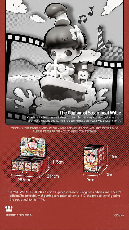POP MART DIMOO WORLD × DISNEY Series Figures Blind Box Action Toys Figure Birthday Gift Kid Toy（whole set）