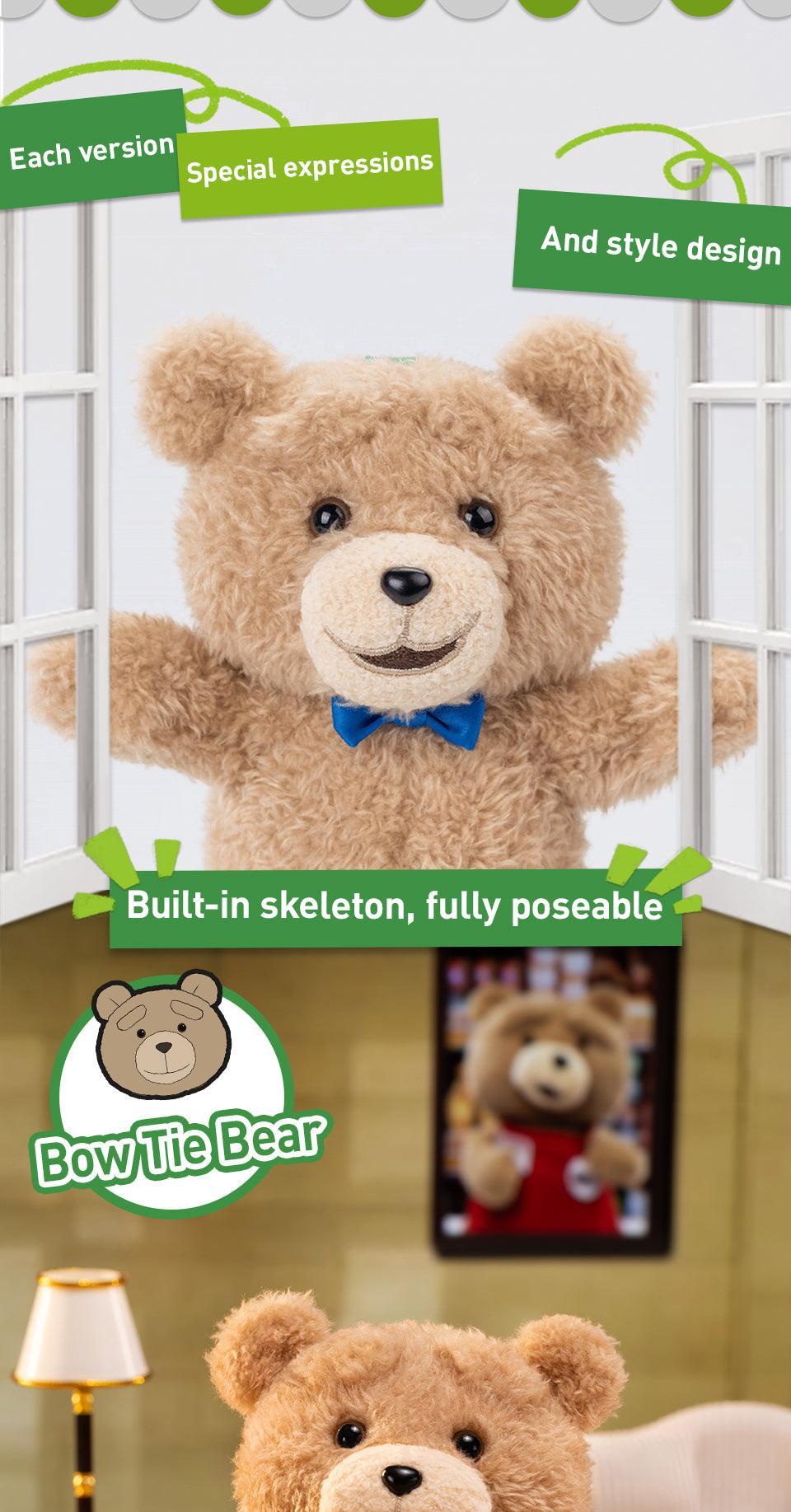 POP MART Ted2 Teddy Bear Action Plush Pendant Blind Box