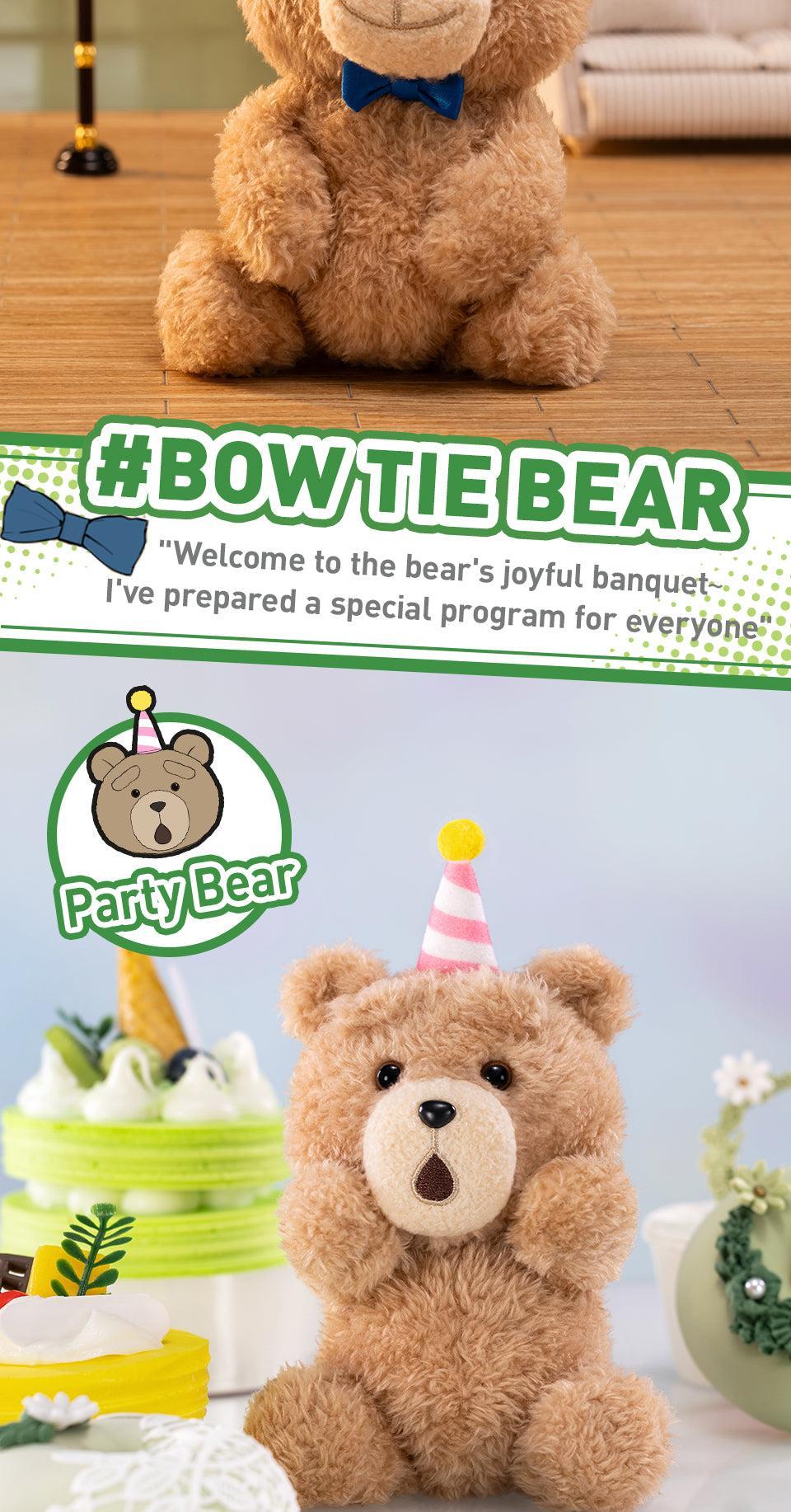 POP MART Ted2 Teddy Bear Action Plush Pendant Blind Box