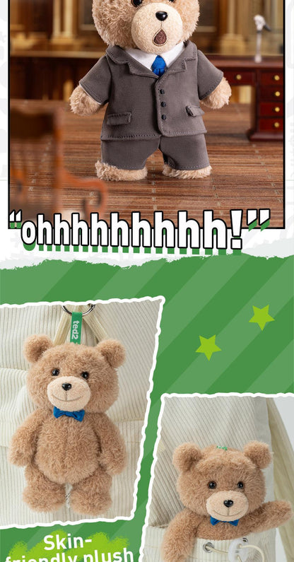 POP MART Ted2 Teddy Bear Action Plush Pendant Blind Box