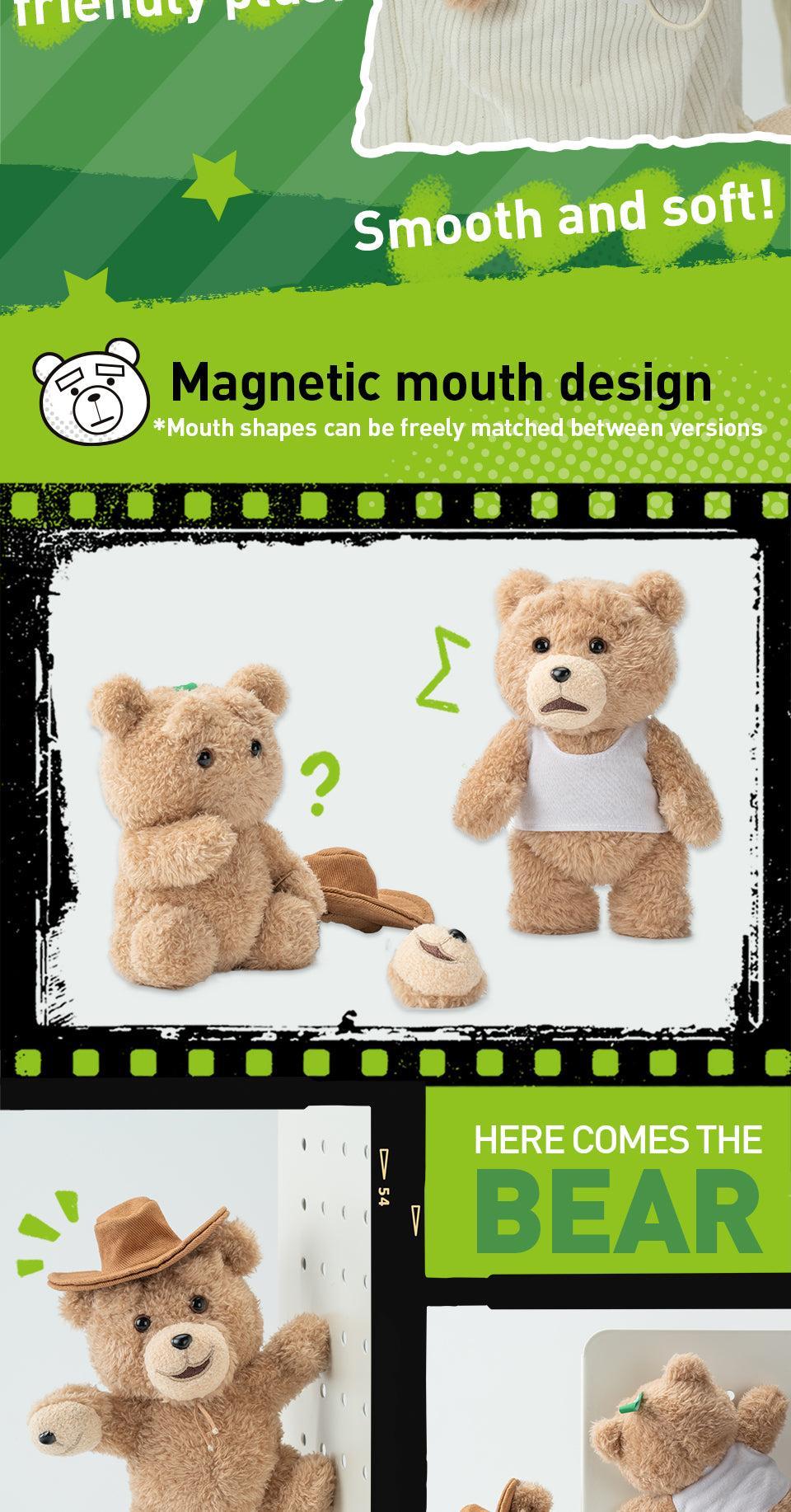 POP MART Ted2 Teddy Bear Action Plush Pendant Blind Box