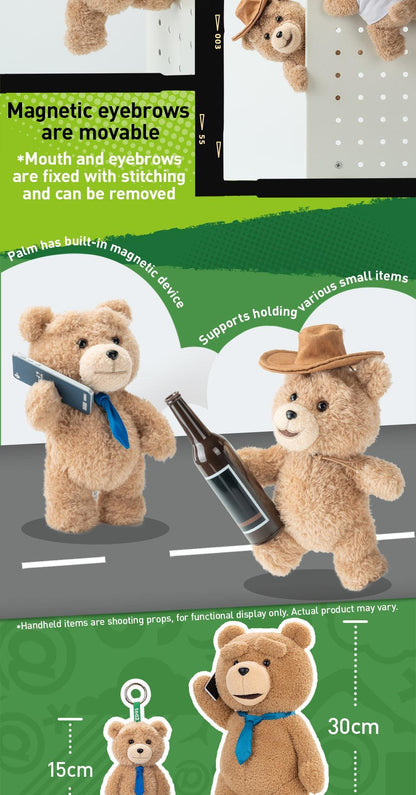 POP MART Ted2 Teddy Bear Action Plush Pendant Blind Box