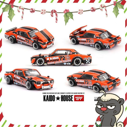 [HÀNG CÓ SẴN] Mô hình xe KAIDO HOUSE 1:64 Nissan Skyline 2000GT-R (KPGC10) Kaido Racing V1 KHMG195