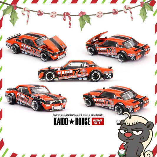 [HÀNG CÓ SẴN] Mô hình xe KAIDO HOUSE 1:64 Nissan Skyline 2000GT-R (KPGC10) Kaido Racing V1 KHMG195