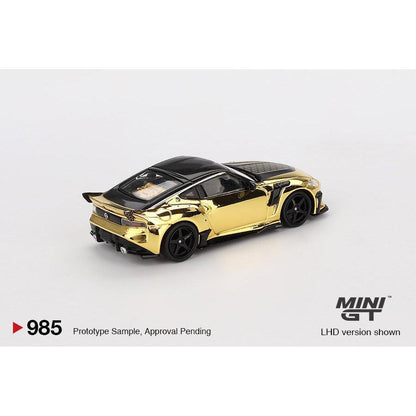 [HÀNG CÓ SẴN] Mocus Mô hình xe Mini GT 1:64 Nissan Z VeilSide FZ400 Gold Chrome 985