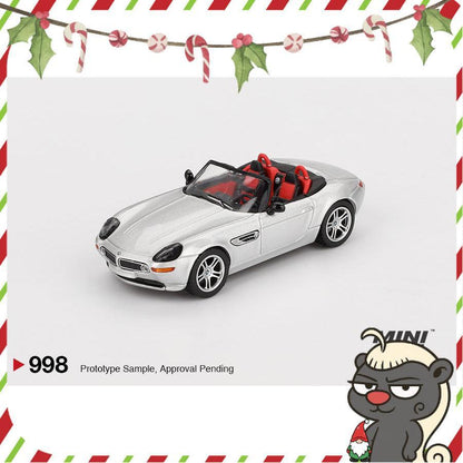 [HÀNG CÓ SẴN] Mocus Mô hình xe Mini GT 1:64 BMW Z8 Silver 998