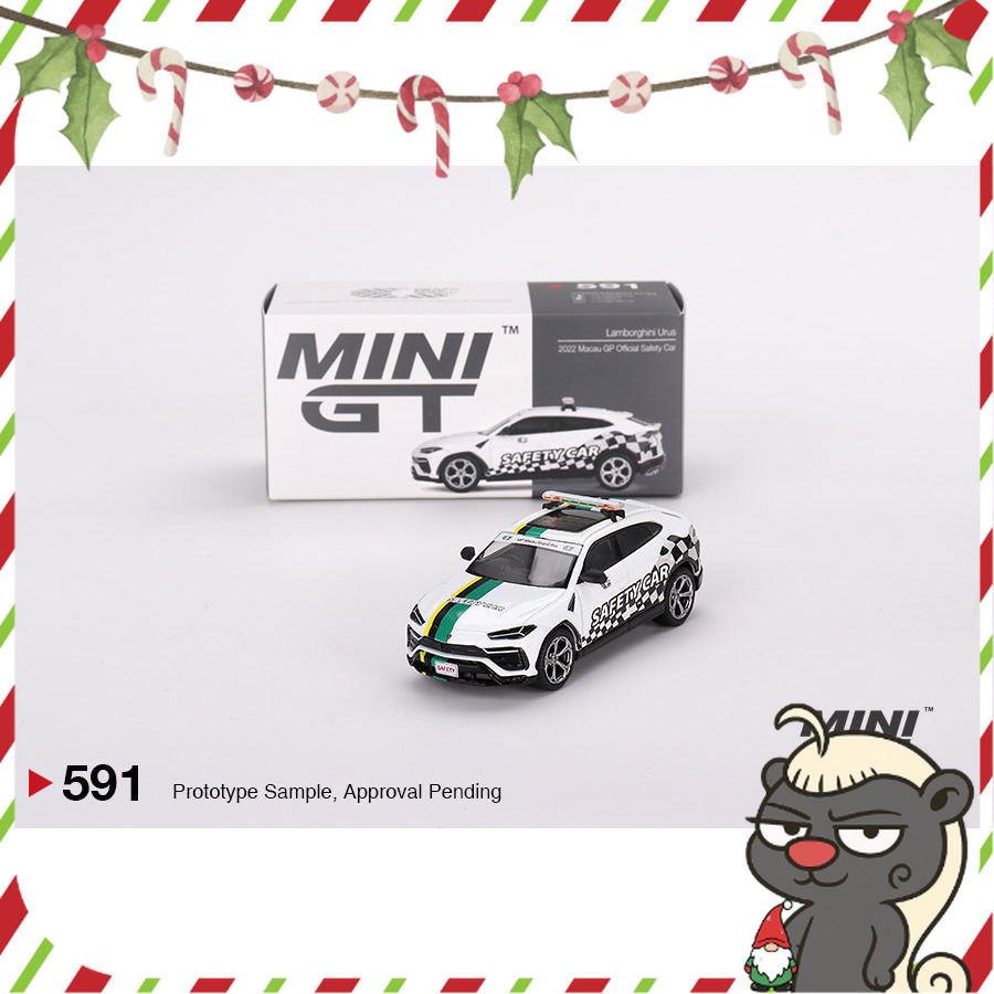 [HÀNG CÓ SẴN] Mocus Mô hình xe Mini GT 1:64 Lamborghini Urus 2022 Macau GP Official Safety Car 591
