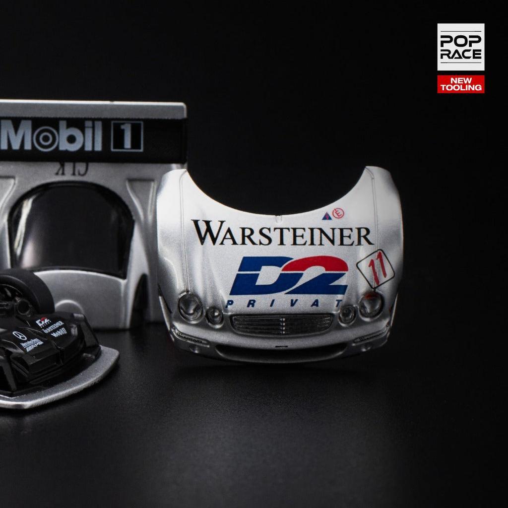 [HÀNG CÓ SẴN] Mô hình xe POPRACE 1:64 MERCEDES-BENZ CLK AMG GTR - 1997 FIA GT D2 PRIVAT PR640095