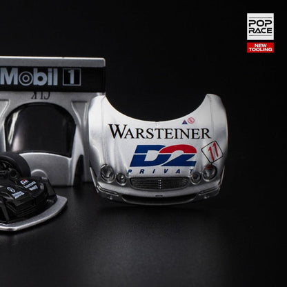 [HÀNG CÓ SẴN] Mô hình xe POPRACE 1:64 MERCEDES-BENZ CLK AMG GTR - 1997 FIA GT D2 PRIVAT PR640095