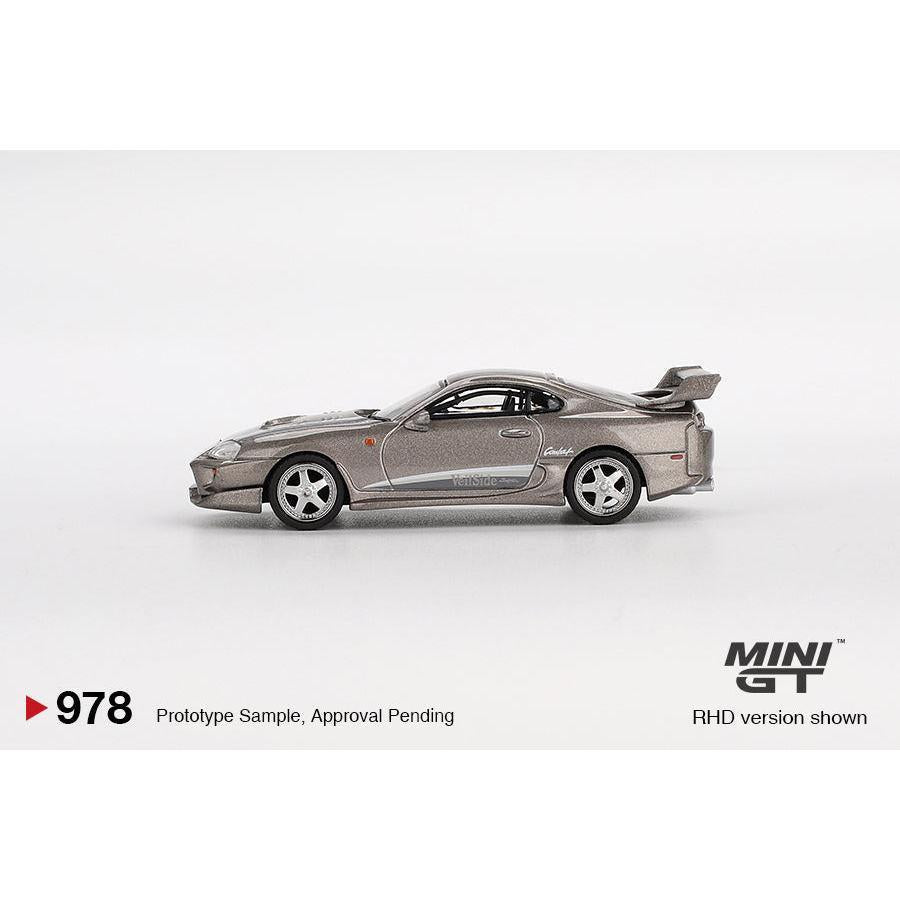 [HÀNG CÓ SẴN] Mocus Mô hình xe Mini GT 1:64 Toyota Supra VeilSide Combat V-II Combat Grey 978