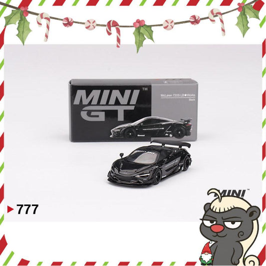 [HÀNG CÓ SẴN] Mocus Mô hình xe Mini GT 1:64 McLaren 720S LBWorks Black 777