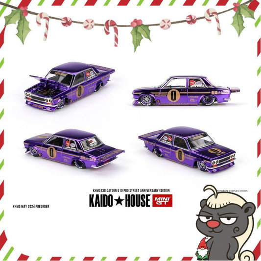 [HÀNG CÓ SẴN] Mô hình xe KAIDO HOUSE 1:64 Datsun 510 Pro Street Anniversary Edition KHMG138