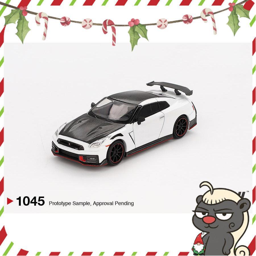 [HÀNG CÓ SẴN] Mocus Mô hình xe Mini GT 1:64 Nissan GT-R Nismo 2024 Brilliant White Pearl 1045