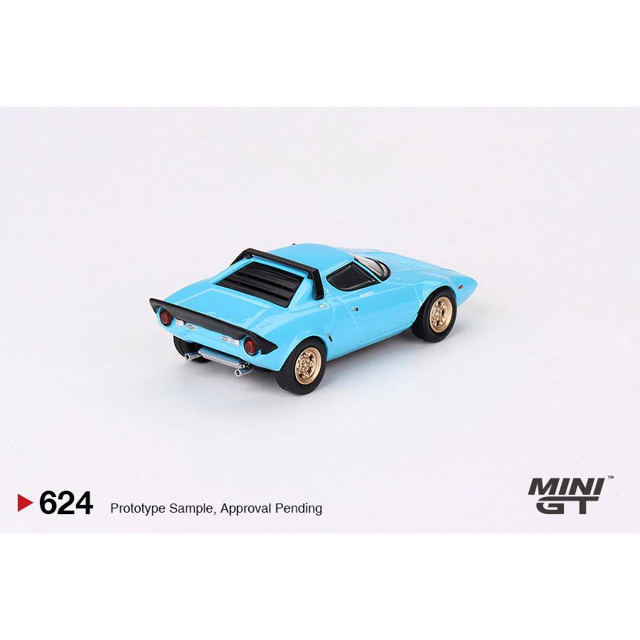 [HÀNG CÓ SẴN] Mocus Mô hình xe Mini GT 1:64 Lancia Stratos HF Stradale Azzuro Chiaro 624