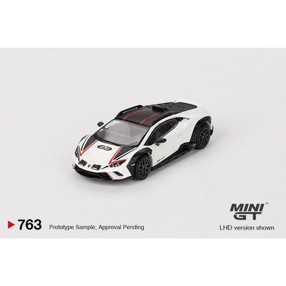 [HÀNG CÓ SẴN] Mocus Mô hình xe Mini GT 1:64 Lamborghini Huracán Sterrato Bianco Asopo 763