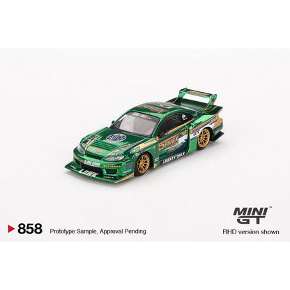 [HÀNG CÓ SẴN] Mocus Mô hình xe Mini GT 1:64 Nissan LB-Super Silhouette S15 SILVIA LBWK 2024 Fausto Racing 858