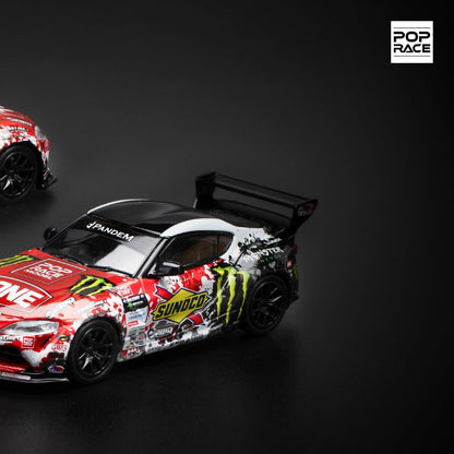 [HÀNG CÓ SẴN] Mô hình xe POPRACE 1:64 PANDEM GR SUPRA D1GP 2024 DAIGO SAITO PR640180