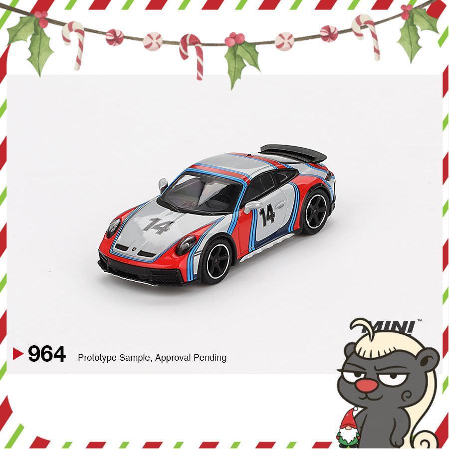 [HÀNG CÓ SẴN] Mocus Mô hình xe Mini GT 1:64 Porsche 911 Dakar Ice Grey Metallic "Rally 1978" 964