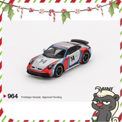 [HÀNG CÓ SẴN] Mocus Mô hình xe Mini GT 1:64 Porsche 911 Dakar Ice Grey Metallic "Rally 1978" 964
