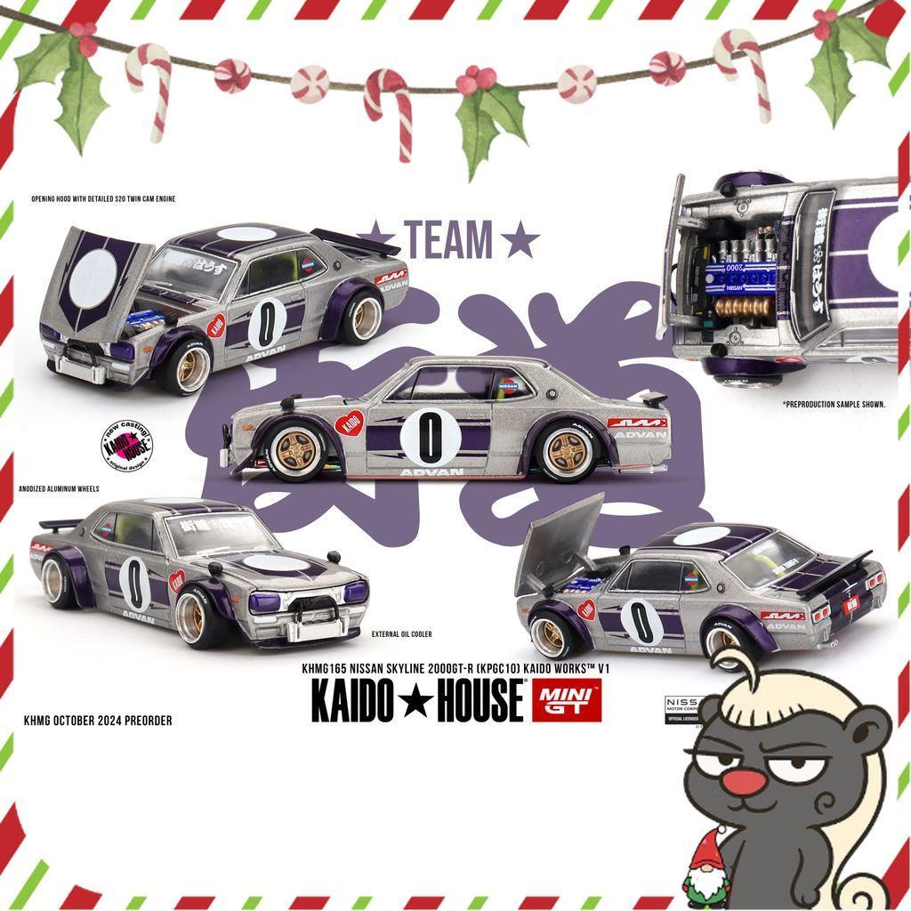 [HÀNG CÓ SẴN] Mô hình xe KAIDO HOUSE 1:64 Nissan Skyline GT-R (KPGC10) Kaido Works V1 KHMG165