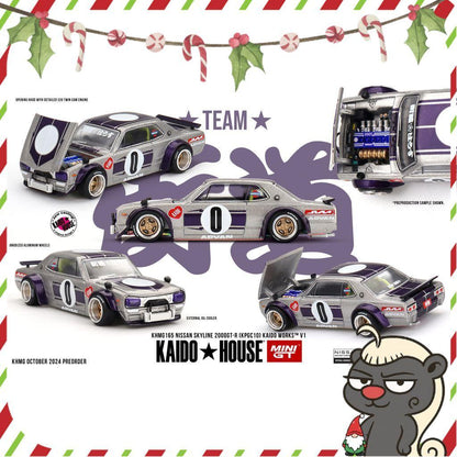 [HÀNG CÓ SẴN] Mô hình xe KAIDO HOUSE 1:64 Nissan Skyline GT-R (KPGC10) Kaido Works V1 KHMG165