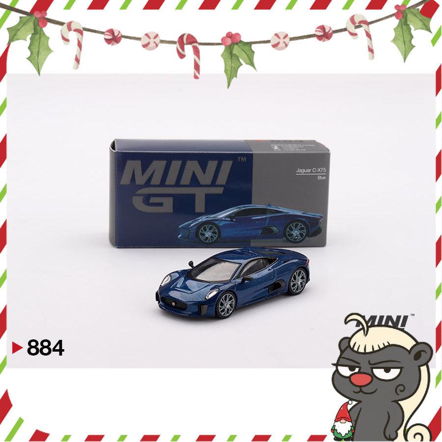 [HÀNG CÓ SẴN] Mocus Mô hình xe Mini GT 1:64 Jaguar C-X75 Blue 884