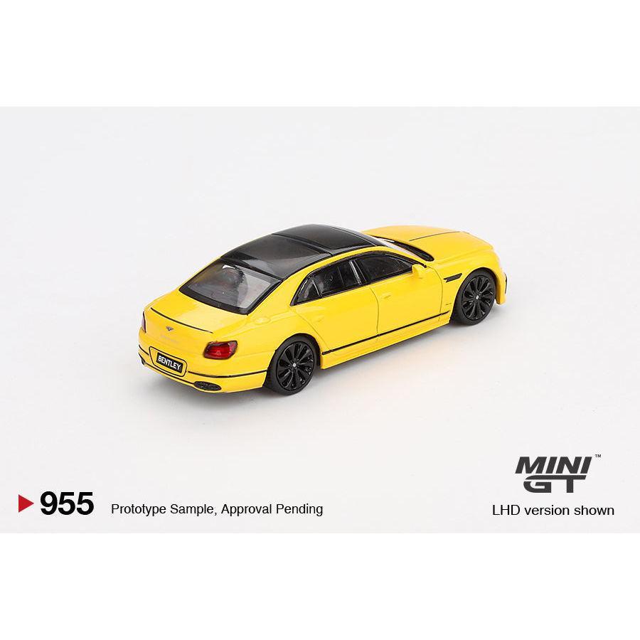 [HÀNG CÓ SẴN] Mocus Mô hình xe Mini GT 1:64 Bentley Flying Spur Monaco Yellow 955