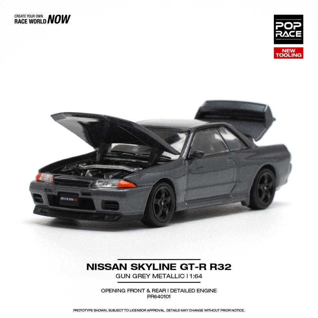 [HÀNG CÓ SẴN] Mô hình xe POPRACE 1:64 Nissan GTR R32 PR640101