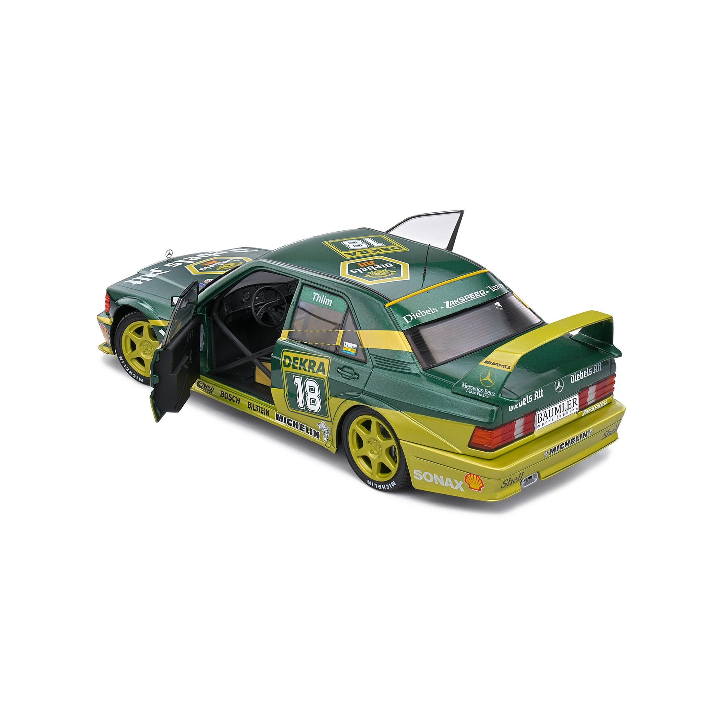 Mô hình xe Solido 1/18 Mercedes-Benz 190 (W201) Evo II – DTM – 1992 – #18 K.THIM