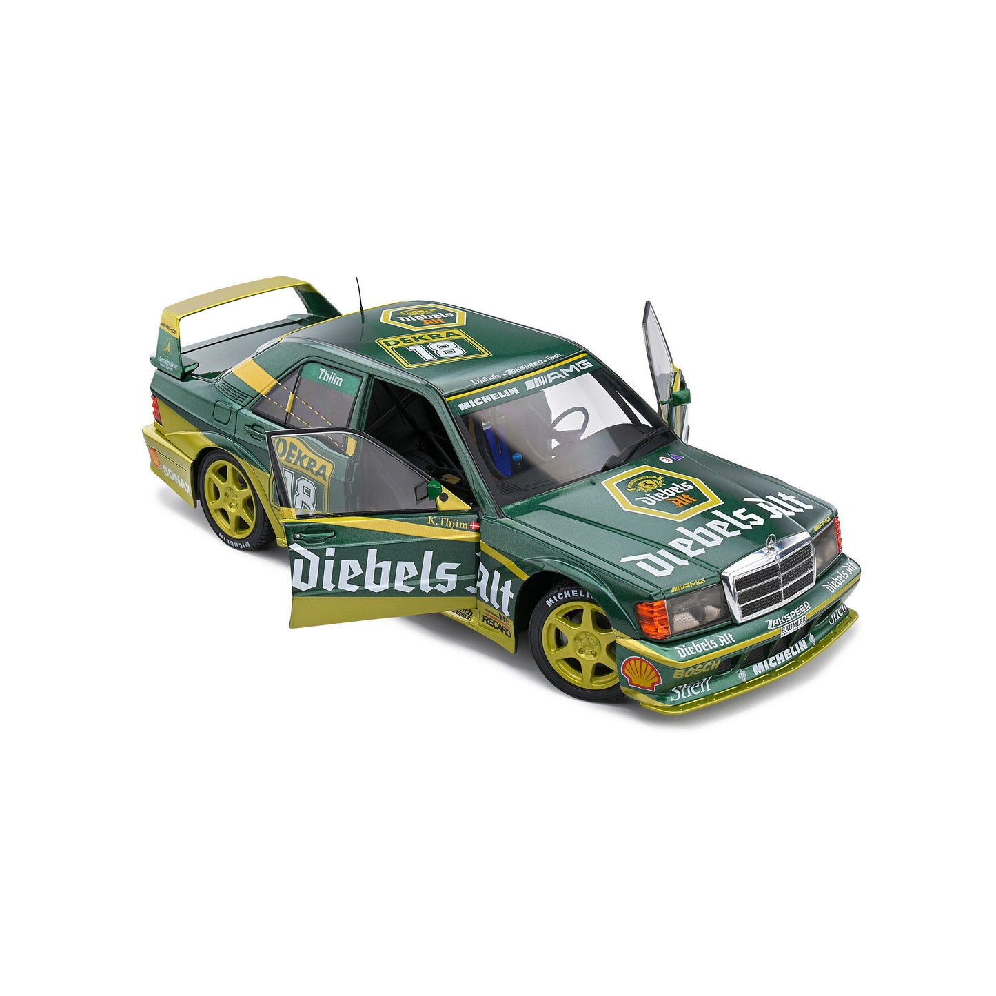 Mô hình xe Solido 1/18 Mercedes-Benz 190 (W201) Evo II – DTM – 1992 – #18 K.THIM