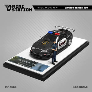 [HẾT HÀNG] Mô hình xe MINI STATION 1:64 Supra A80Z GTA Police Car Figure Version MS644435