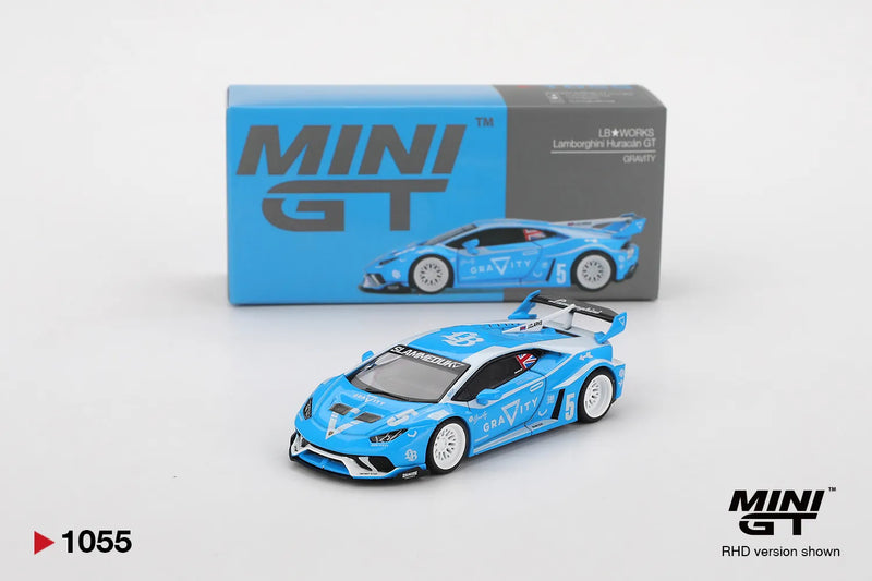 Mô hình xe LB WORKS Lamborghini Huracan GT GRAVITY 1:64 Mini GT #1055 Box