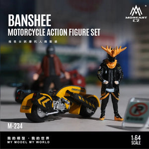 MOREART 1:64 Mô hình nhân vật Banshee Motorcycle Action Figure Set | Mô hình nhân vật mã MO222234