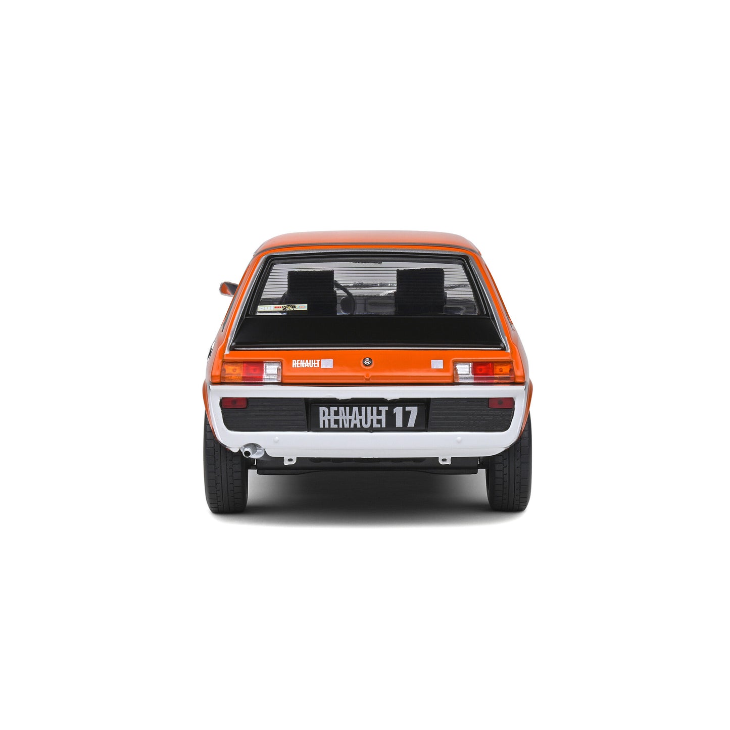 Mô hình xe Solido 1/18 Renault 17 TL – Orange 331 / Black stripes – 1973