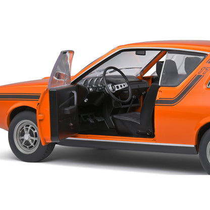 Mô hình xe Solido 1/18 Renault 17 TL – Orange 331 / Black stripes – 1973