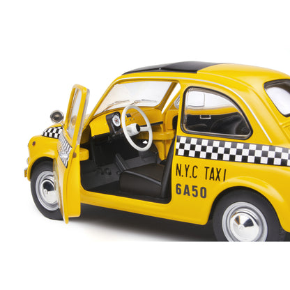 Mô hình xe Solido 1/18 Fiat 500 Taxi NYC – 1965