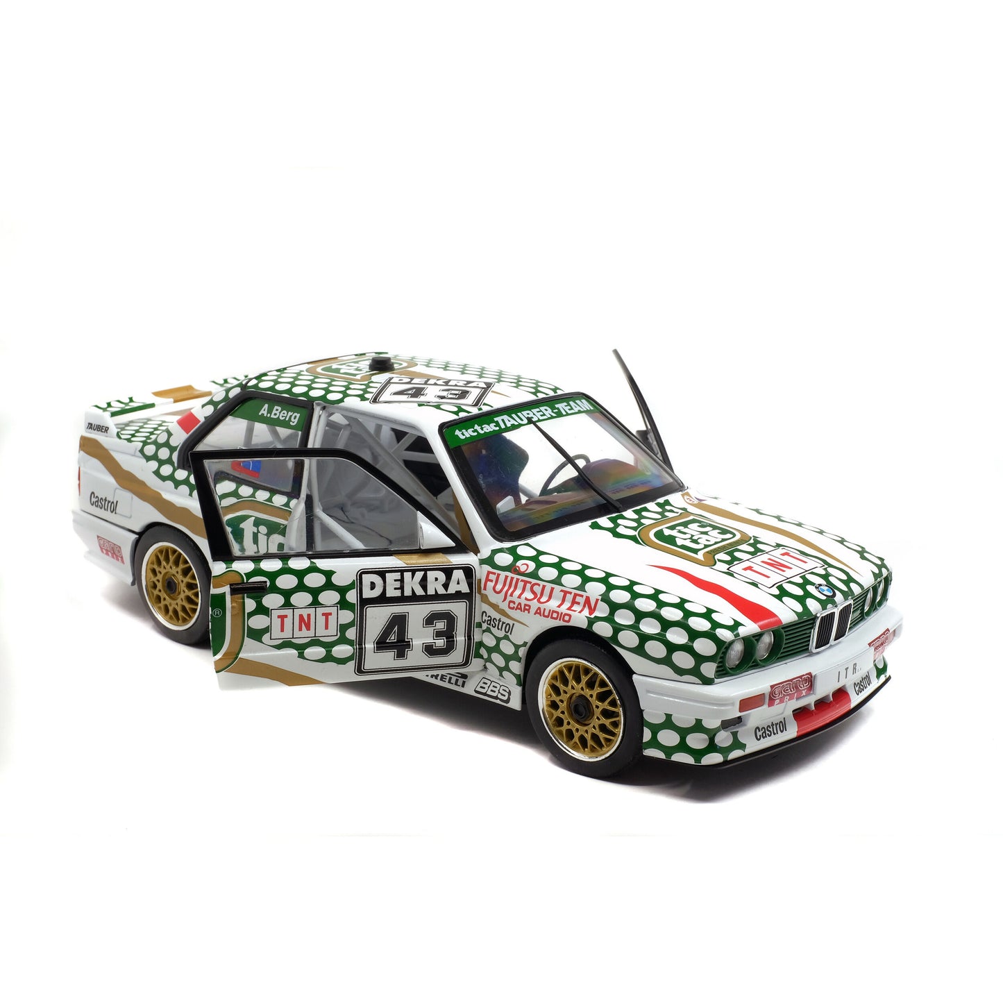 Mô hình xe Solido 1/18 BMW E30 M3 – DTM – 1991 – A. Berg #43