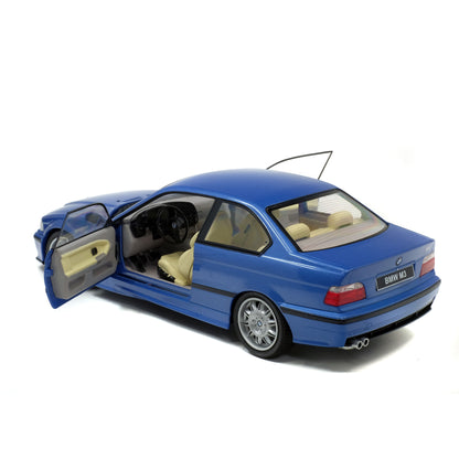 Mô hình xe Solido 1/18 BMW E36 Coupé M3 – Bleu Estoril – 1990