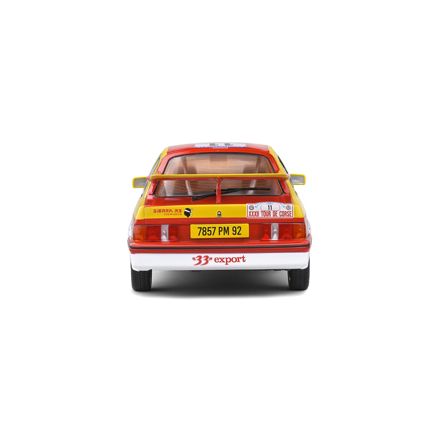 Mô hình xe Solido 1/18 Ford Sierra Cosworth RS – Tour de Corse – 1987 – #11 Auriol/Occelli
